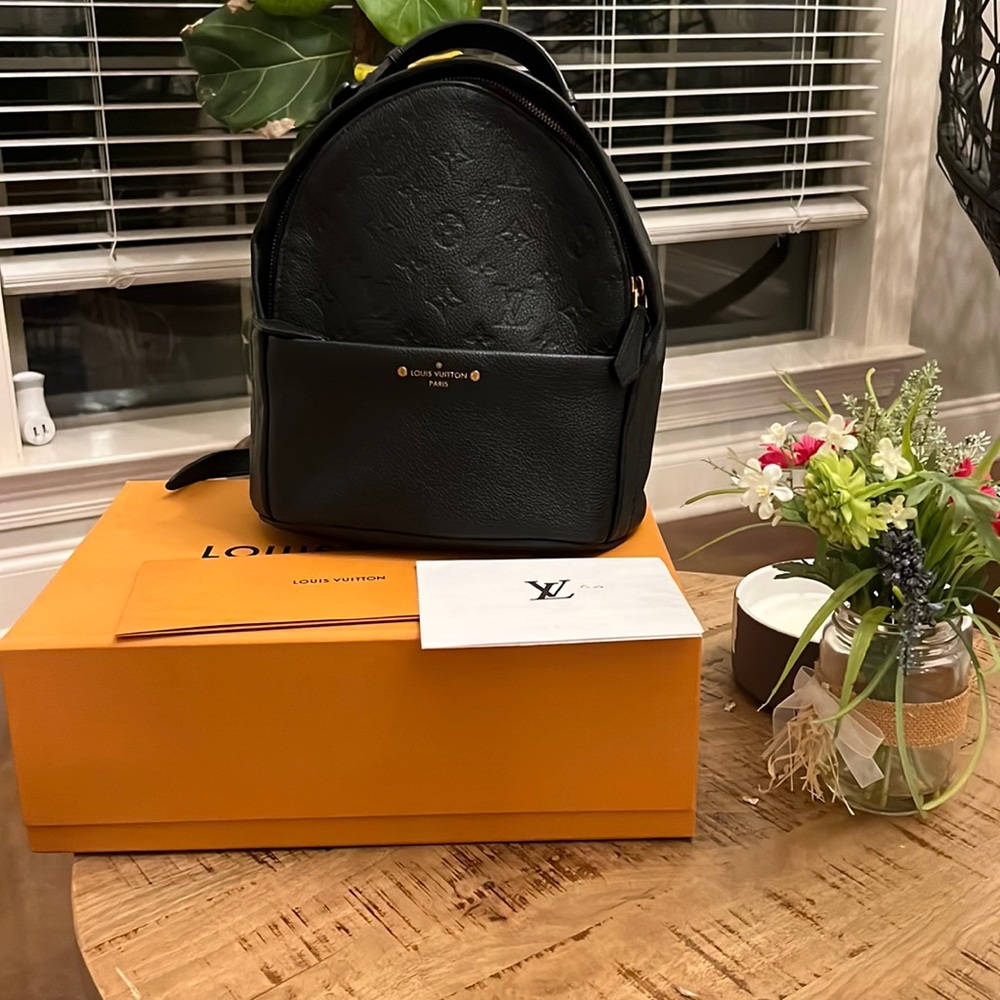 Louis Vuitton sorbonne backpack leather
